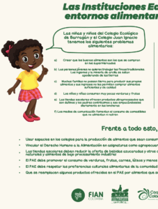 Las Instituciones Educativas como entornos alimentarios saludables